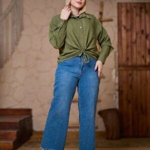 بلوزه كاجوال برباط